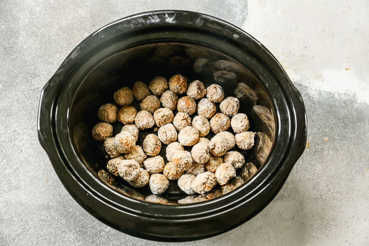 Frozen meatballs in a slow cooker easy Hawaiian Meatballs.