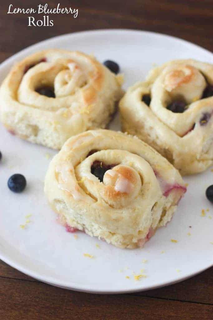 Lemon Blueberry Rolls - super soft and fluffy and SO EASY to make from scratch! | Tastes Better From Scratch