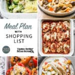 A collage of 5 recipes from meal plan 202.